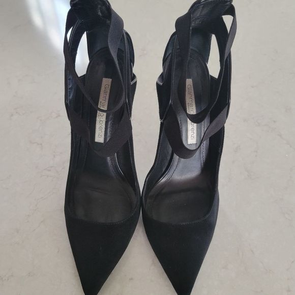 Gianmarco Lorenzi High Heel Pump Black Suede 39 - Picture 2 of 11